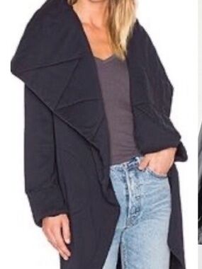 Young Fabulous and Broke Black Women's Quilted draped Open Front Jacket